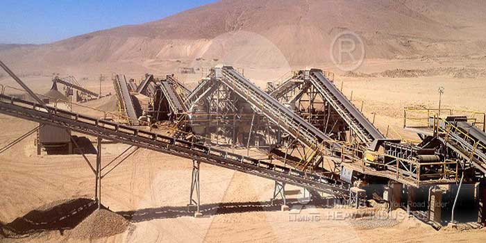 300-400tph Sand aggregate production line In Chile