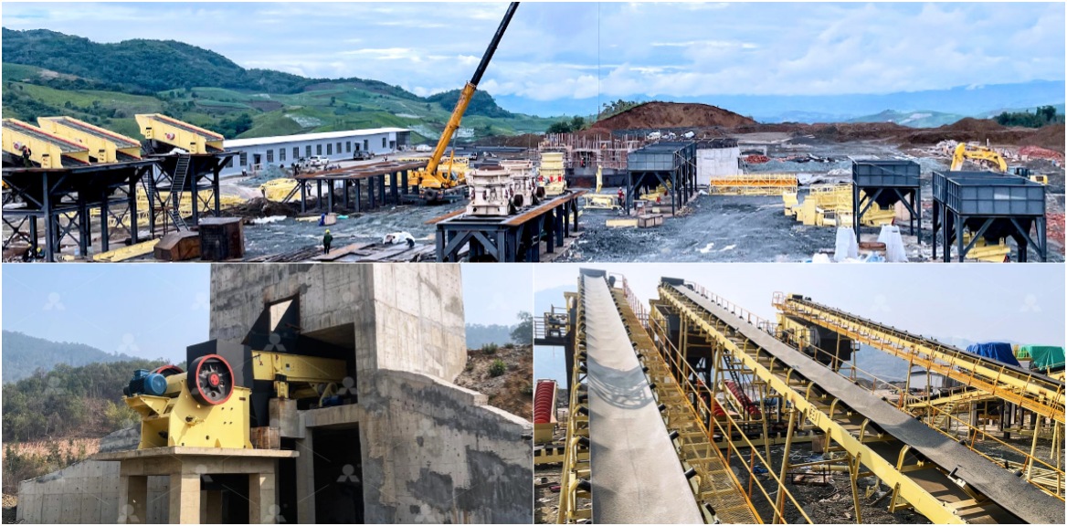 500TPH Antimony Ore Crushing Plant Installation in Myanmar